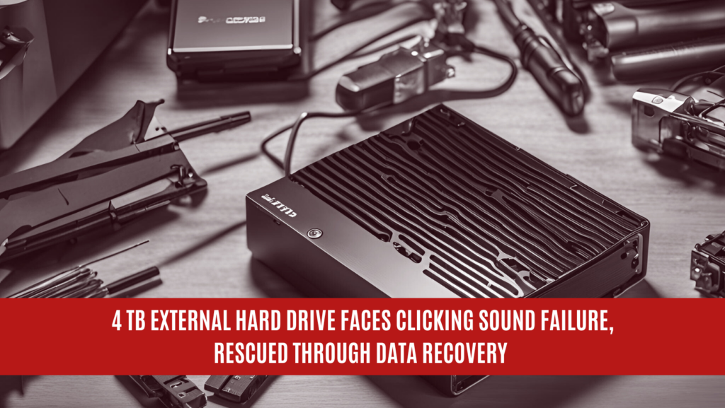 4 TB External Hard Drive Faces Clicking Sound Failure, Rescued Through Data Recovery