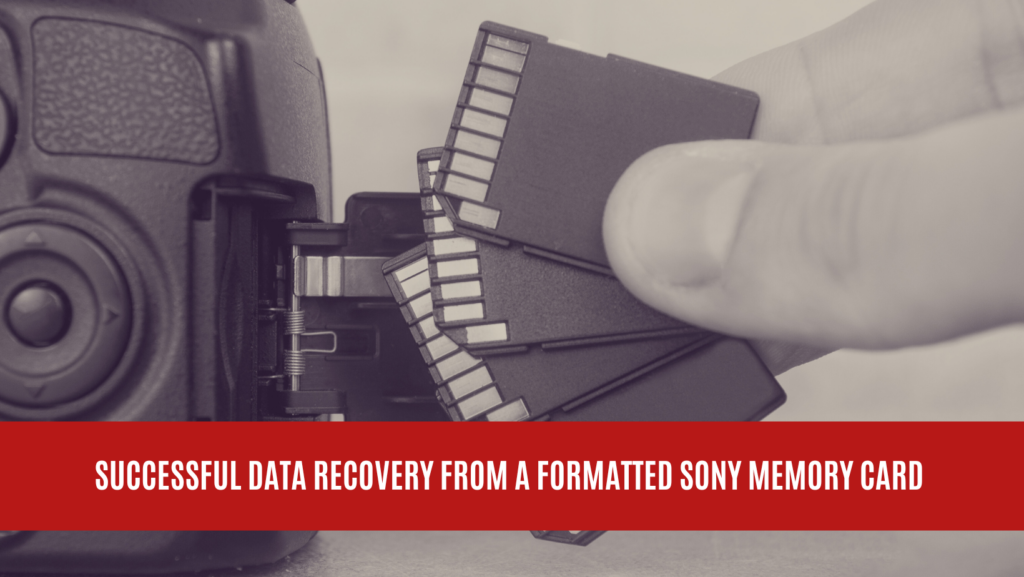 Successful Data Recovery from a Formatted Sony Memory Card